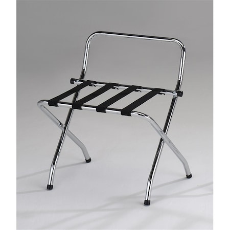 D2D Technologies 28 x 24 x 19 in. Luggage Rack - Black & Chrome D22998353